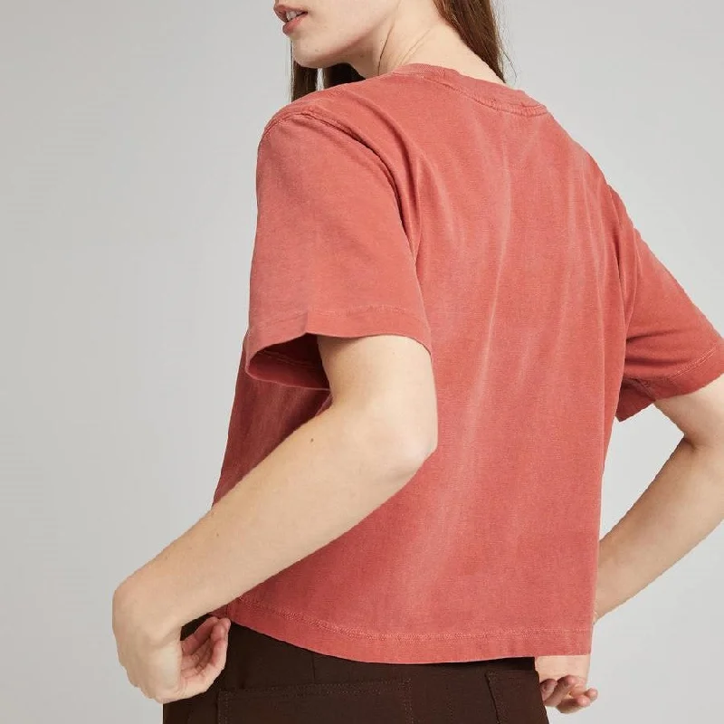 Relaxed Crop Tee (Red Ochre)