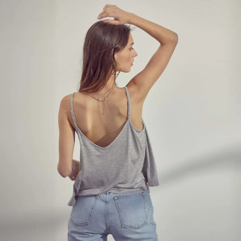 Relaxed Strappy Tank (Heather Grey)