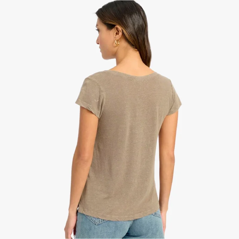 Sandy V Neck Tee (Ash)