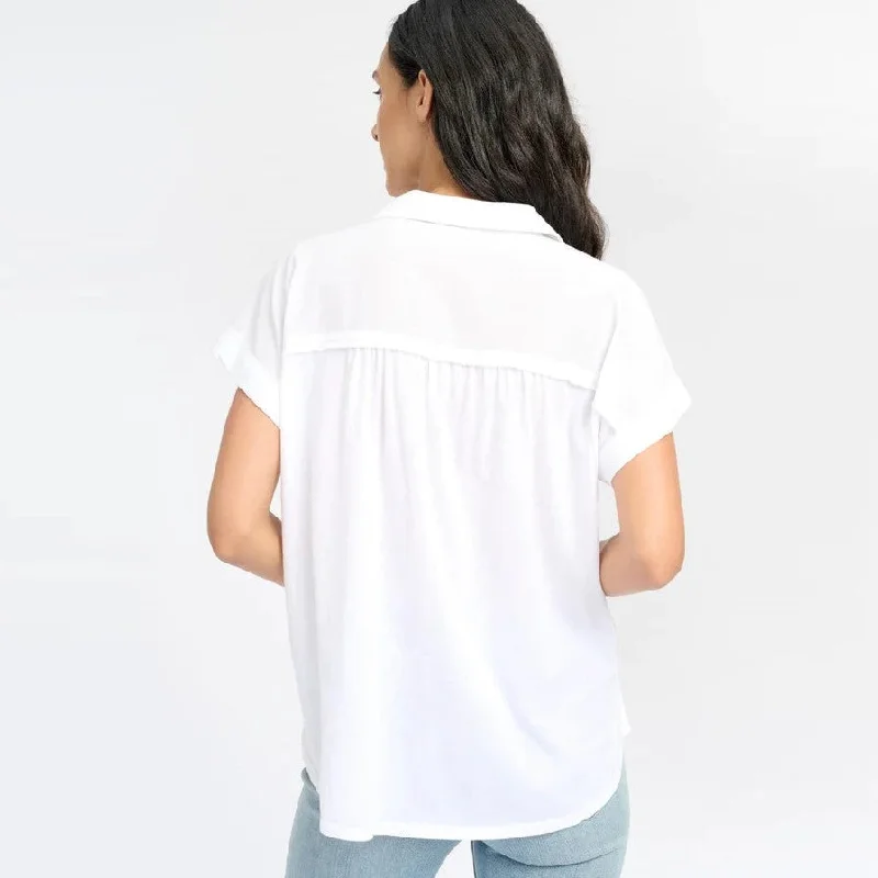 Short Sleeve Paige Shirt (White)