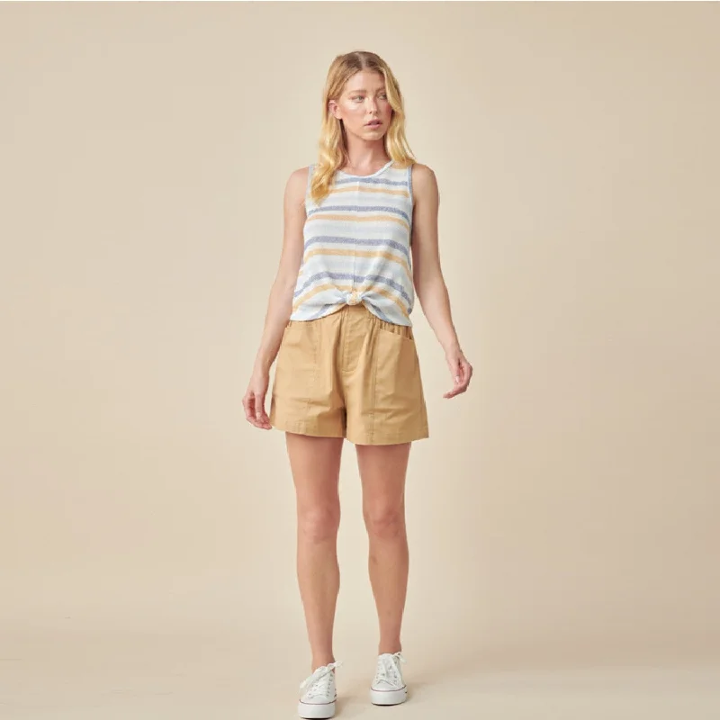 Striped Knotted Tank