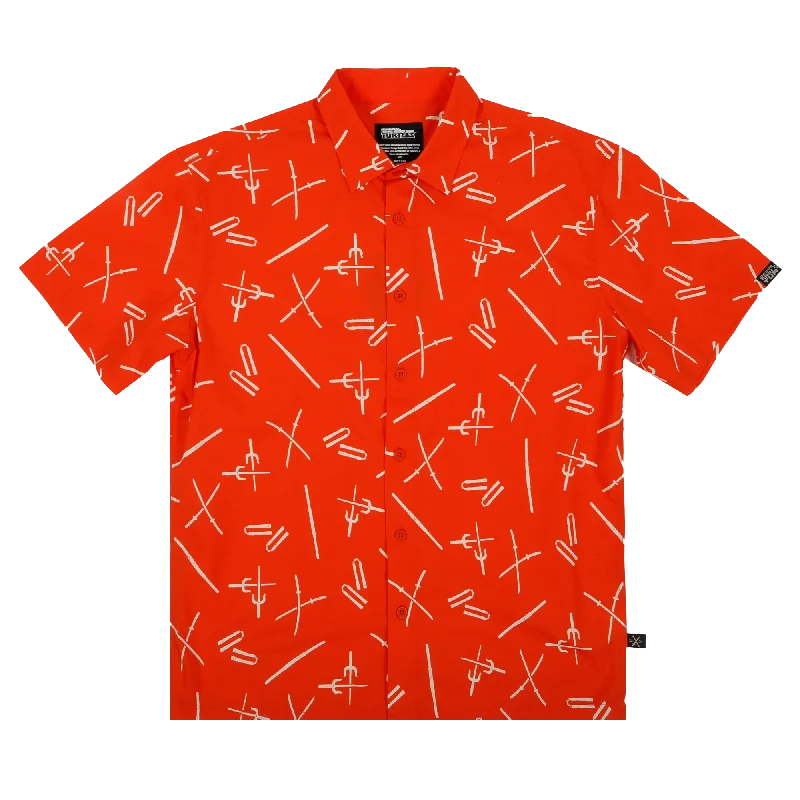 Weapons Orange Button-Down Shirt