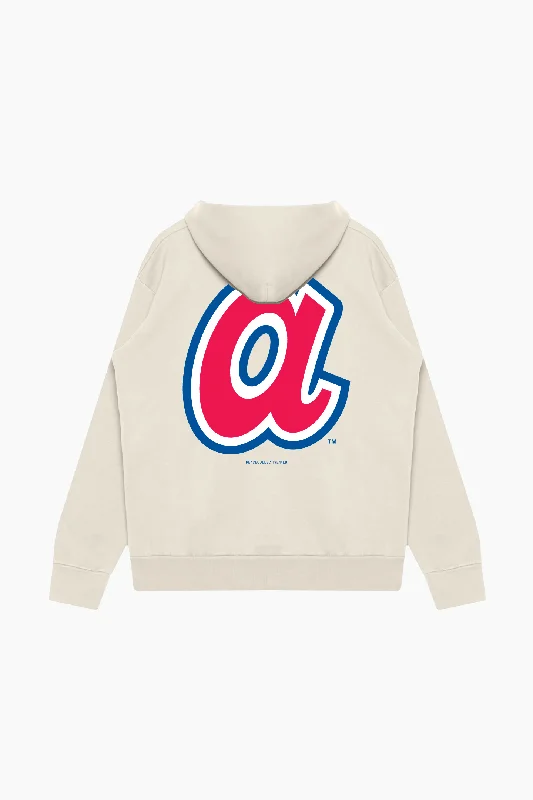 Atlanta Braves Heavyweight Hoodie - Ivory