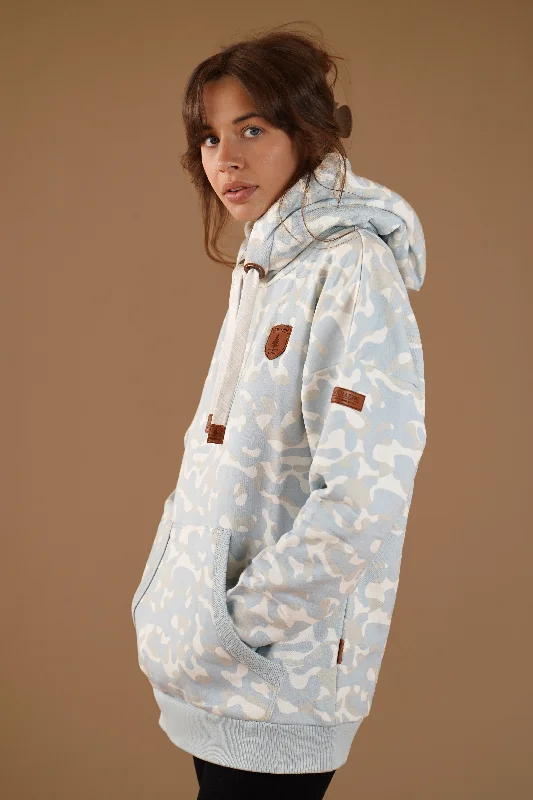 Billie Print Sky Blue Camo Hoodie