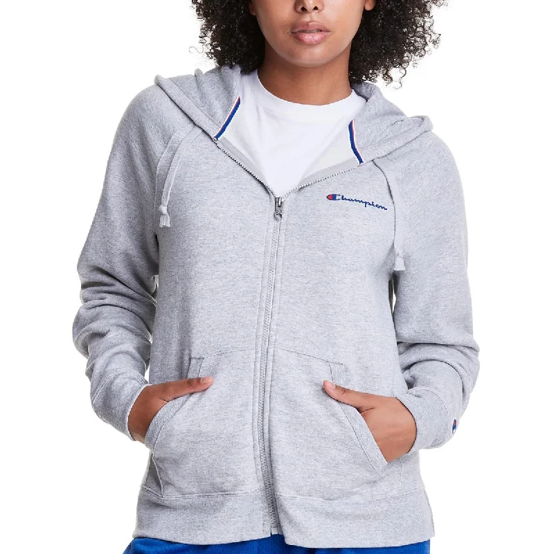 Champion Womens Fleece Logo Zip Hoodie