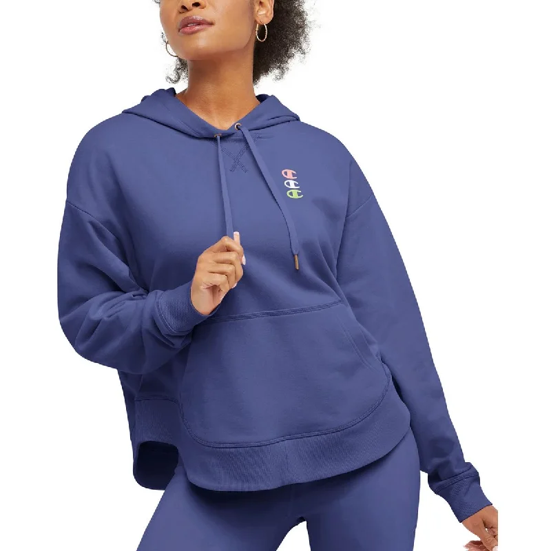 Champion Womens Long Sleeve Ribbed Trim Hoodie