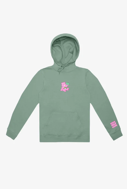 Cheer Bear More Self Love Hoodie - Sage