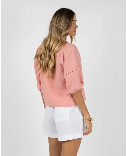 HUMIDITY AMBROSIA BLOUSE - BLUSH