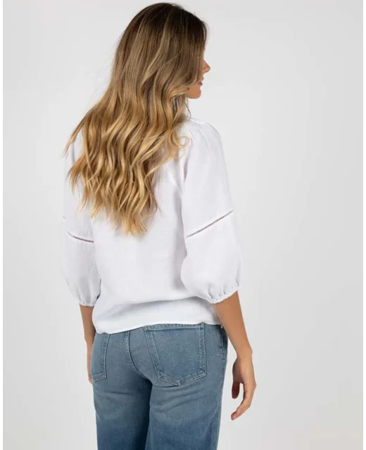 HUMIDITY AMBROSIA BLOUSE - WHITE