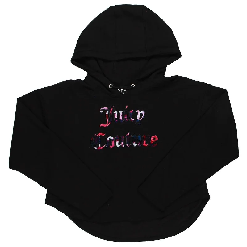 Juicy Couture Womens Fleece Crop Hoodie