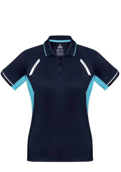 Womens Renegade Polo Shirt - Navy/Sky/Silver