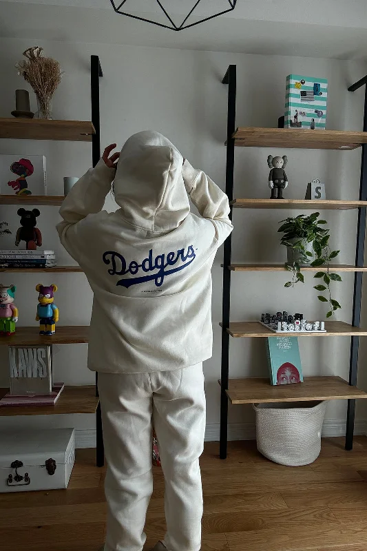 Los Angeles Dodgers Heavyweight Hoodie - Ivory