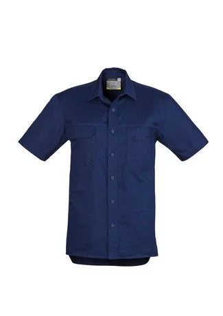 Men’s Lightweight Tradie Short Sleeve Shirt - Blue