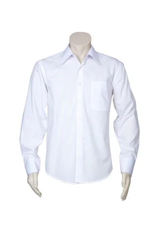 Mens Metro Shirt Long Sleeve - White