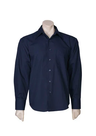 Mens Metro Shirt Long Sleeve - Navy