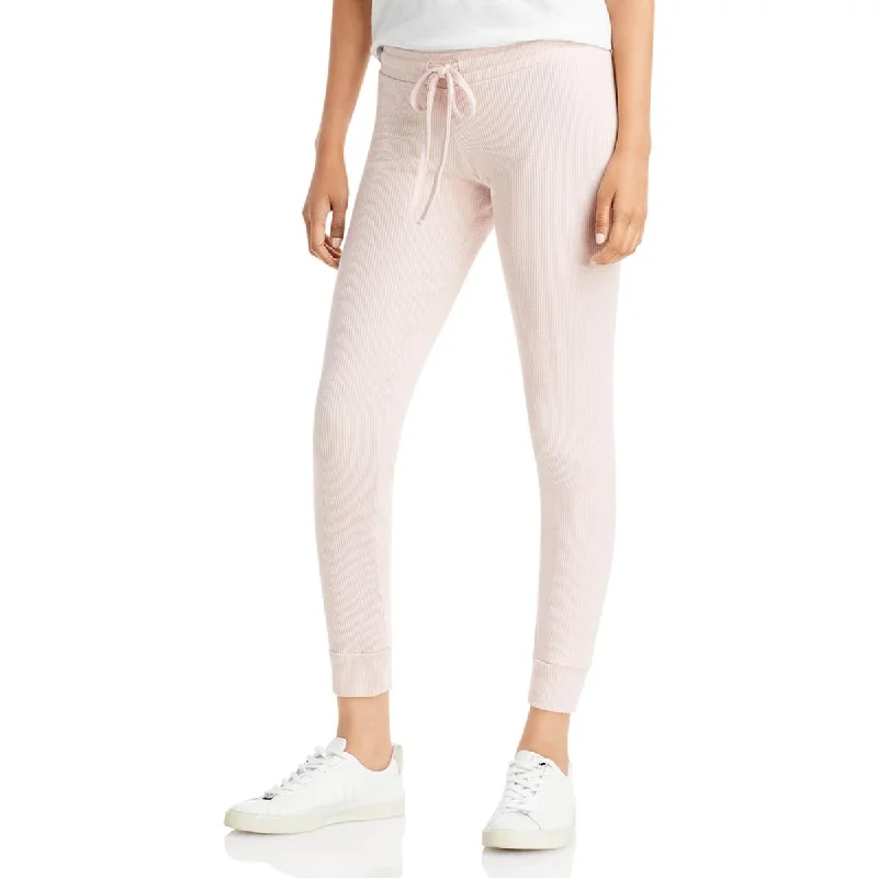 Michael Lauren Womens Burke Ribbed Jogger Sweatpants