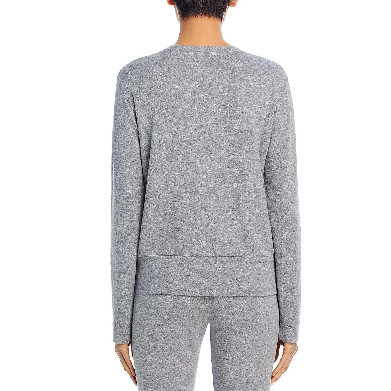 Monrow Womens Heathered Rayon Sweatshirt