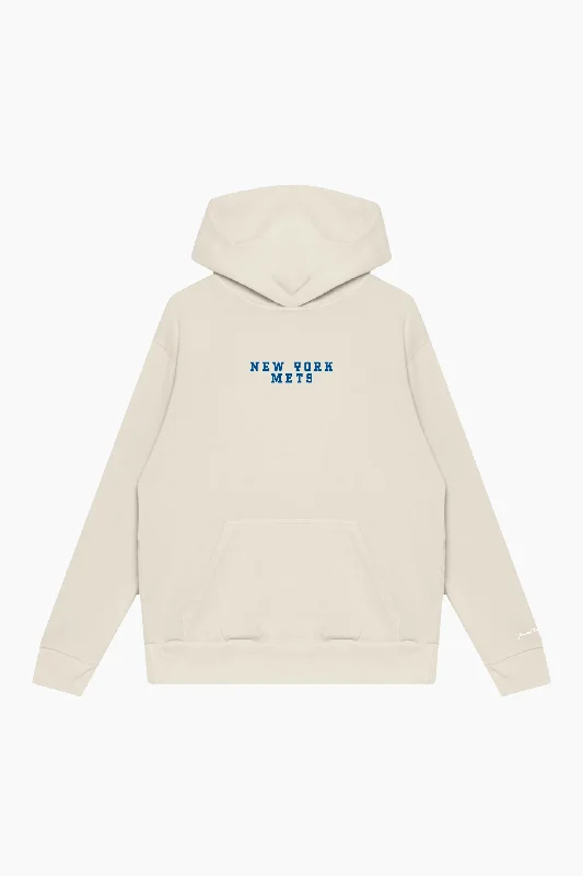 New York Mets Heavyweight Hoodie - Ivory