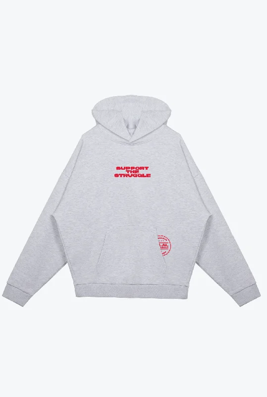 P/C x Belal Muhammad ""Support the Struggle"" Heavyweight Hoodie - Ash