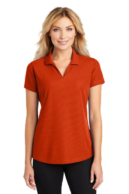 Port Authority Womens Dry Zone Moisture Wicking Short Sleeve Polo Shirt - Autumn Orange