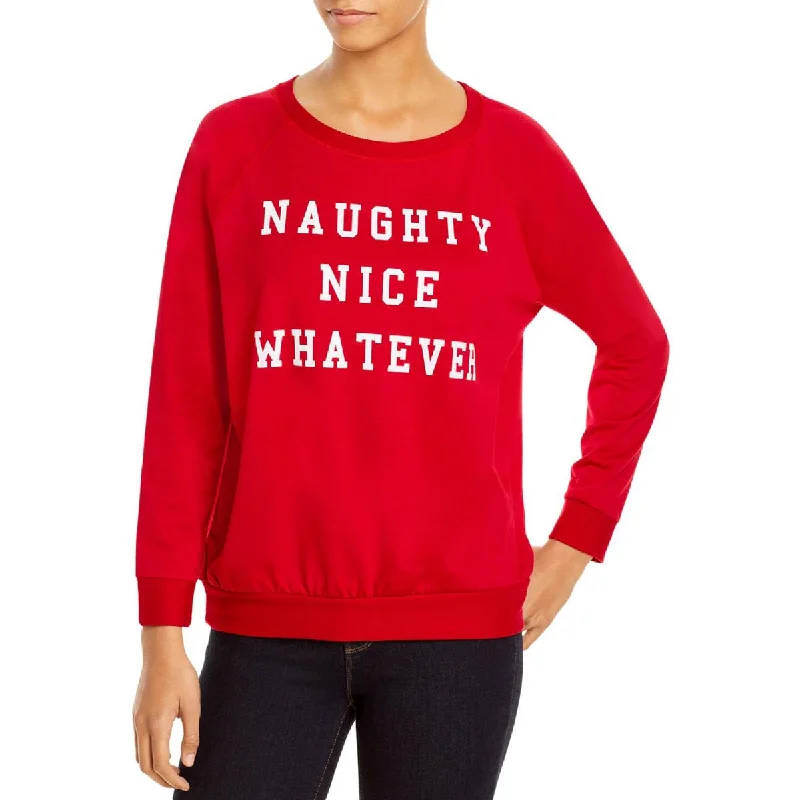 Prince Peter Womens Naughty Nice Graphic Cozy Sweatshirt