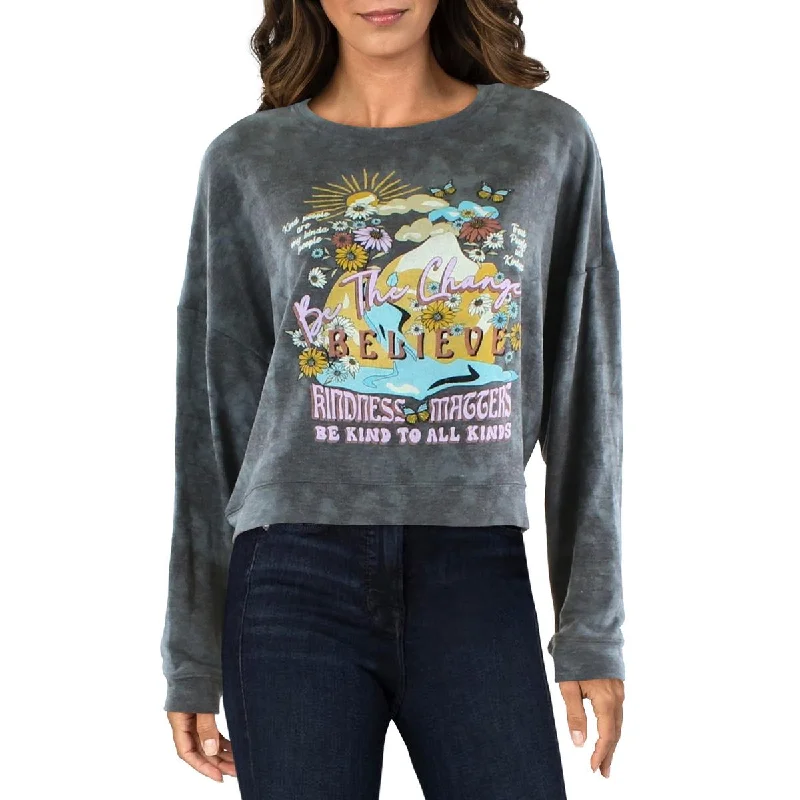 Somewhere West Womens Crop Comfy Sweatshirt