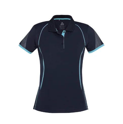 Women's Razor Polo Shirt - Navy/Sky