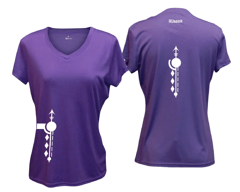 Women's Reflective Short Sleeve Shirt - Paths