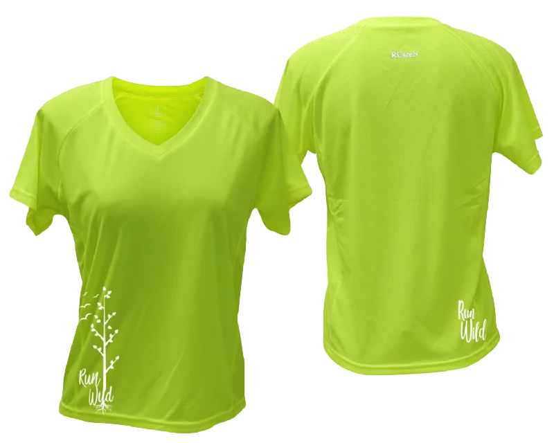 Women's Reflective Short Sleeve Shirt - Run Wild