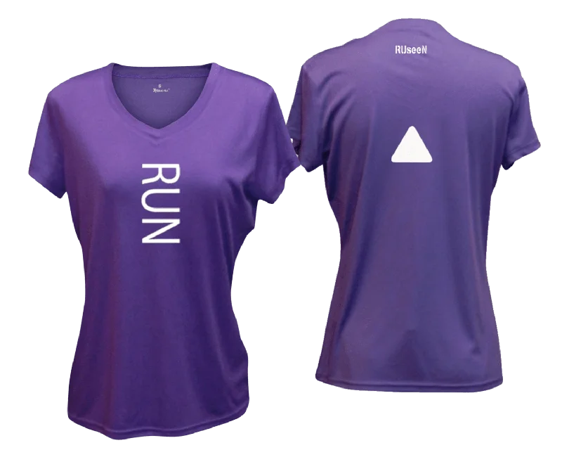 Women's Reflective Short Sleeve Shirt - RUN