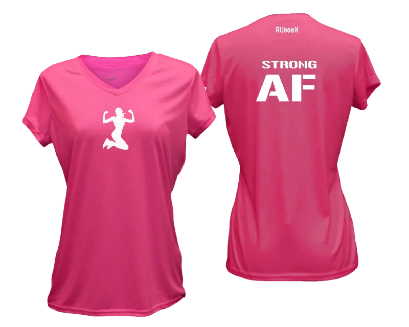 Women's Reflective Short Sleeve Shirt - Strong AF