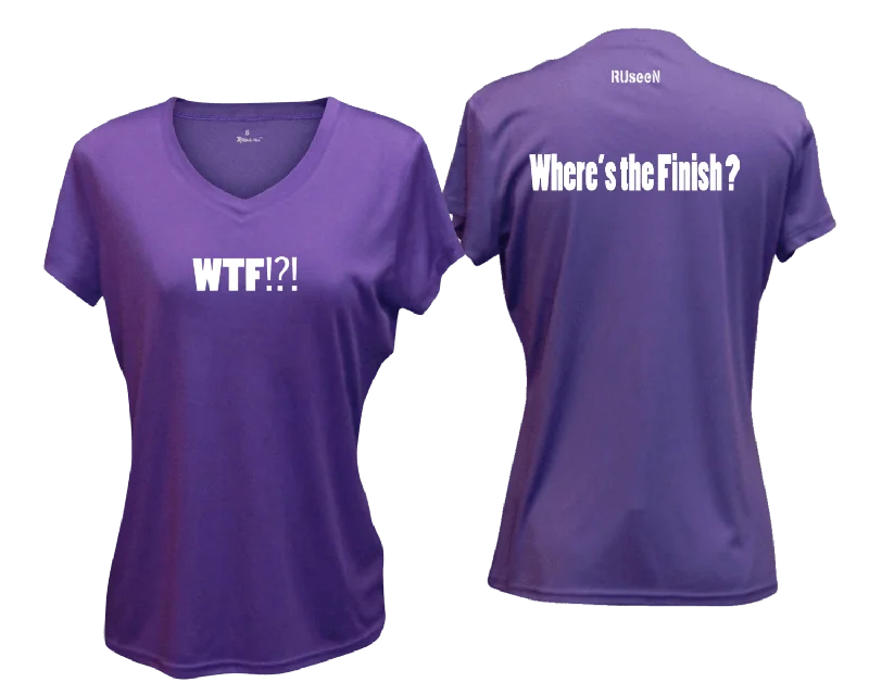 Women's Reflective Short Sleeve Shirt - Where's the Finish?